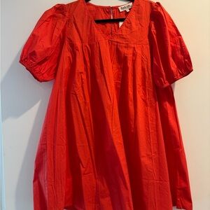 Peach Love California Bold Orange Dress NWT